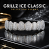 Grillz Ice Classic personnalisé | Argent, Or | Gleamz