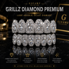 Grillz Ice Classic personnalisé | Argent, Or | Gleamz